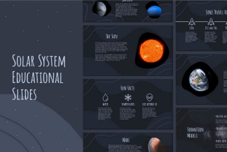 Solar System Educational Slides