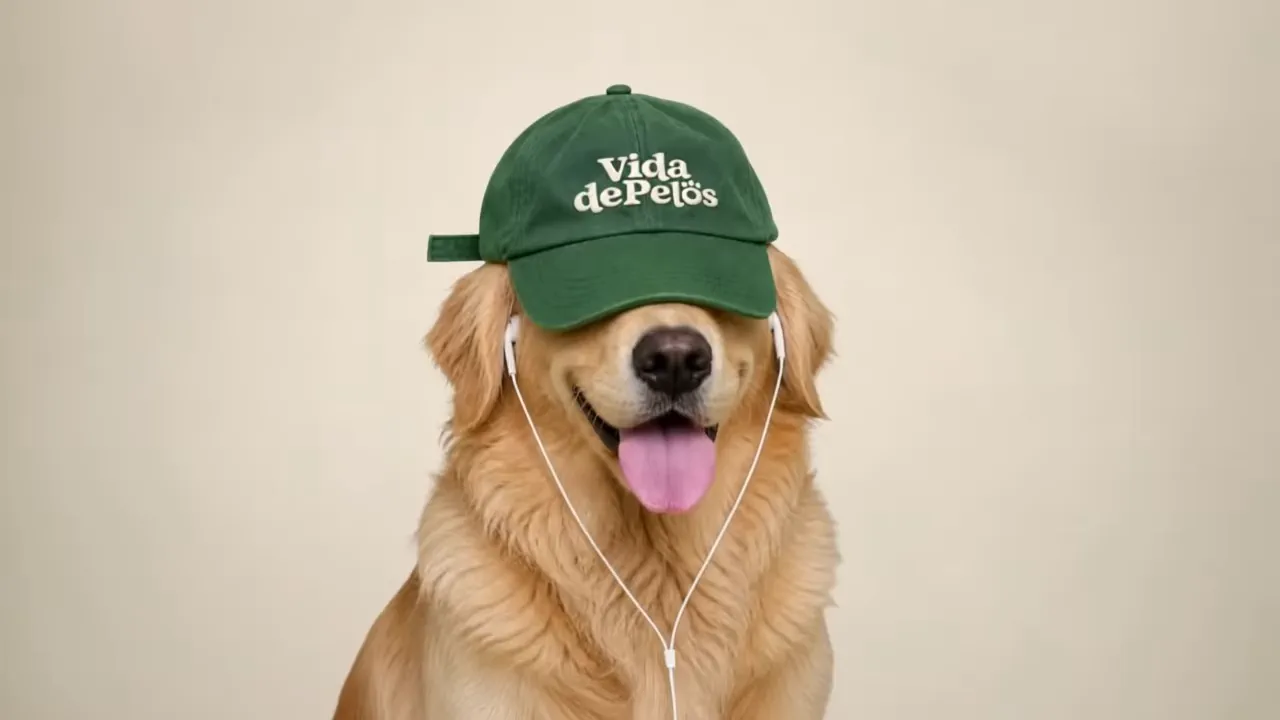 Retriever with earbuds