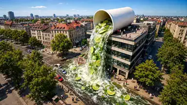 Rooftop mojito pour