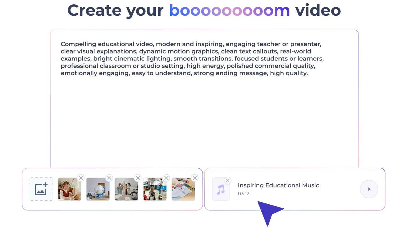 AI educational video generator turning a lesson plan into a structured course video
