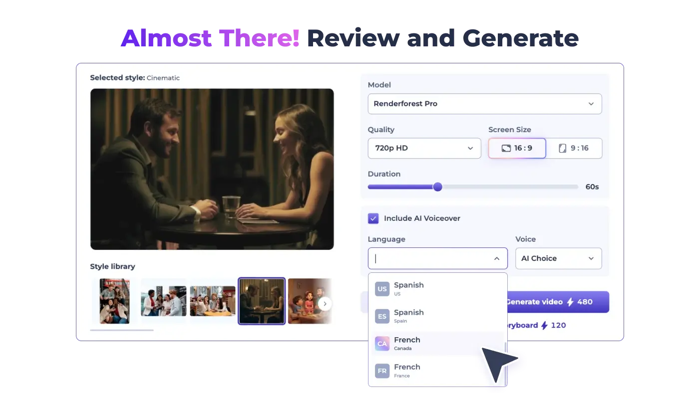 Brand kit and multi-channel video production dashboard