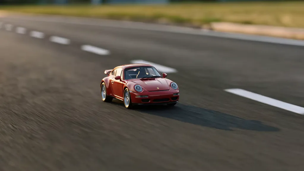 Porsche em miniatura
