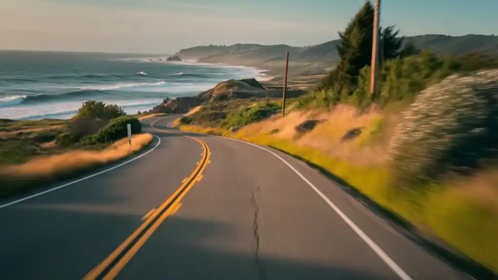 Estrada na costa