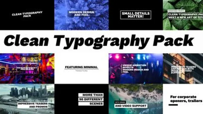 Clean Typography Pack